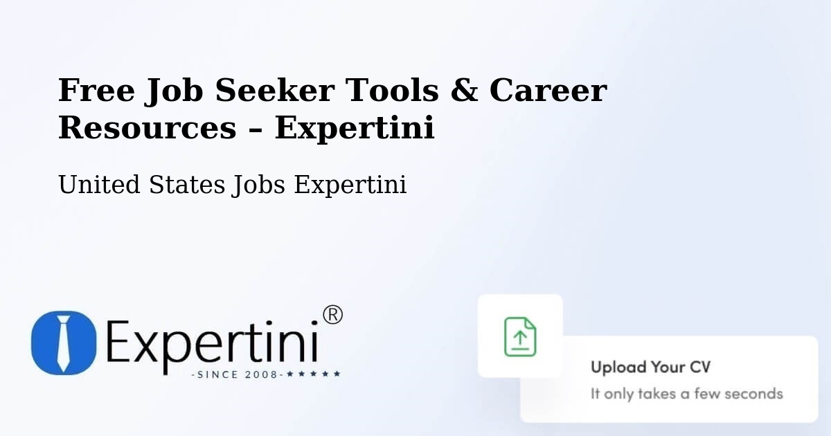 Free Job Seeker Tools & Career Resources – Katy - Katy, United States Jobs Expertini